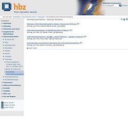 hbz — Informationskompetenz - Nationale Standards