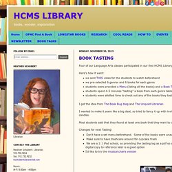 HCMS LIBRARY: BOOK TASTING