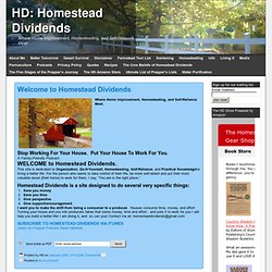 HD: Homestead Dividends