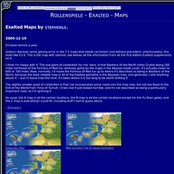 Rollenspiele - Exalted - Maps