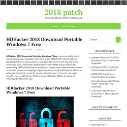 HDHacker 2018 Download Portable Windows 7 Free