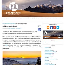HDR Photography Tutorial