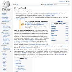 Tax per head