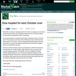 Dow headed for best October ever