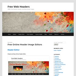 3000 HQ Free Website Headers and Blog Headers