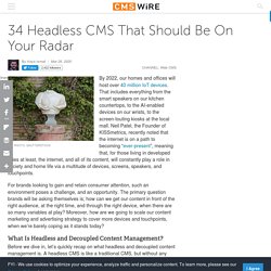 34 Headless CMS That Should Be On Your Radar
