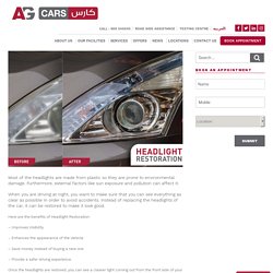 Headlight Restoration Service in UAE - AG Cars Services