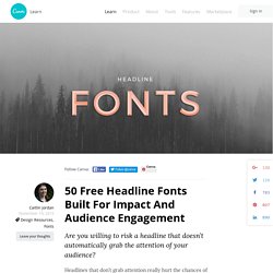 50 Free Headline Fonts Built For Impact And Audience Engagement