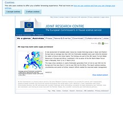 JRC maps help match water supply and demand - Headlines - JRC