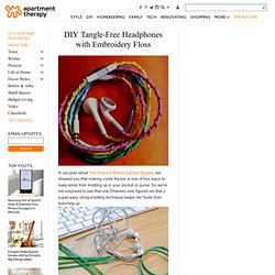 DIY Tangle-Free Headphones with Embroidery Floss