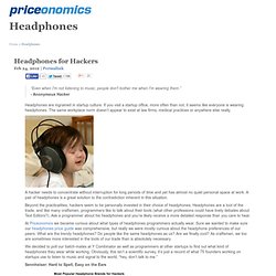 Headphones for Hackers