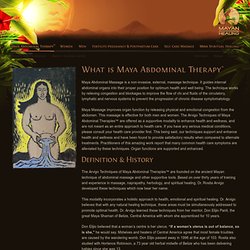 Mayan Healing : Maya Abdominal Therapy™