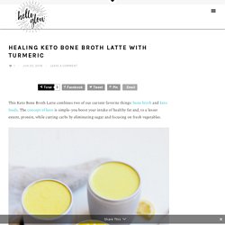 Healing Keto Bone Broth Latte with Turmeric