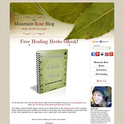 Free Healing Herbs eBook!