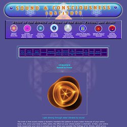 Sound Healing Classes - Globe Institute Cymatics