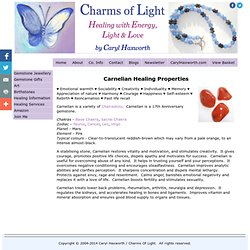 Healing Properties of Carnelian from Charms Of Light