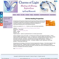 Healing Properties of Citrine from Charms Of Light