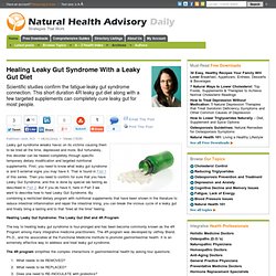 Natural Health Advisory » 4 Key Steps to Healing Leaky Gut Syndrome and Ending Your “Tired All the Time” Feeling