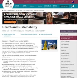 Health and sustainability