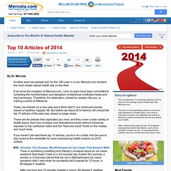 Top 10 Health Articles of 2014 from Mercola.com