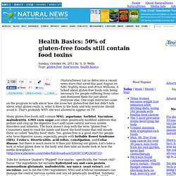 Health Basics: 50% of gluten-free foods still contain food toxins