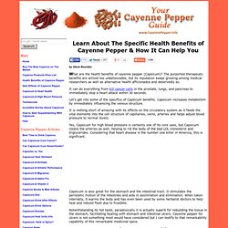 Health Benefits of Cayenne Pepper