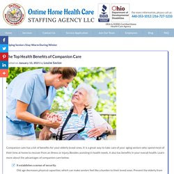 The Top Health Benefits of Companion Care