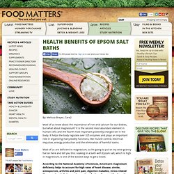 Health Benefits of Epsom Salt Baths