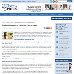Top Health Benefits of Vegan Diet : Healthy Eating Tips