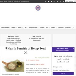 5 Health Benefits of Hemp Seed Oil