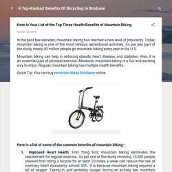 Here Is Your List of the Top Three Health Benefits of Mountain Biking