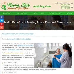 Health Benefits of Moving Into a Personal Care Home