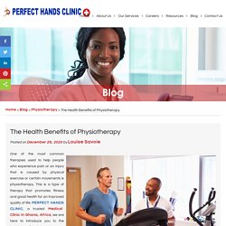 The Health Benefits of Physiotherapy
