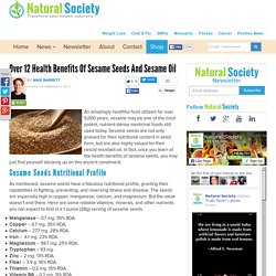 12 Health Benefits of Sesame Seeds and Sesame Oil
