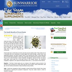 Fennel Seeds - Sunwarrior News
