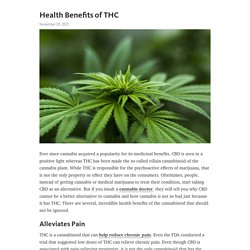 Health Benefits of THC