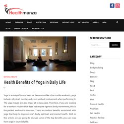 Health Benefits of Yoga in Daily Life