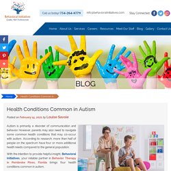 Health Conditions Common in Autism