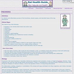 Health Guide: Pneumonia