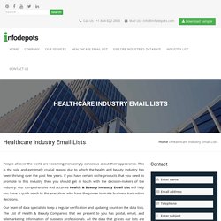 Health & Beauty Industry Email List