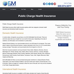 Health Insurance For Public Charge Determination