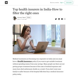 Top health insurers in India-How to filter the right ones