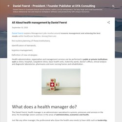 All About health management by Daniel Feerst