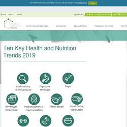 Ten Key Health and Nutrition Trends 2019 – Kerry Health And Nutrition Institute