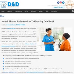 Health Tips for Patients with COPD during COVID-19