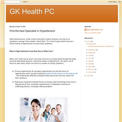 GK Health PC: Find the best Specialist in Hypertension