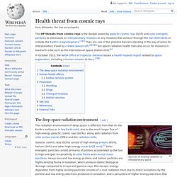 Health threat from cosmic rays - Wikipedia