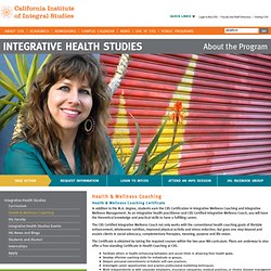 About the Integrative Health Studies Program