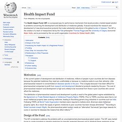 Health Impact Fund