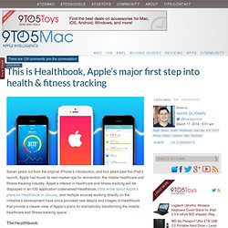 This is Healthbook, Apple’s major first step into health & fitness tracking